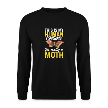 Moths Insect Collector Entomologist - Unisex Sweatshirt - black - Front - Alina (178cm) & Michal (187cm)