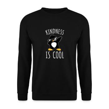 La gentillesse est cool dabbing dab danse geste pingouin - Sweat-shirt Unisexe - noir - Devant - Alina (178cm) & Michal (187cm)