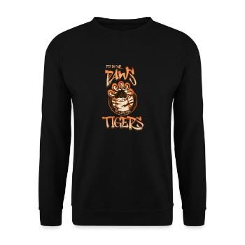 C’est à nous de sauver les tigres - Sweat-shirt Unisexe - noir - Devant - Alina (178cm) & Michal (187cm)