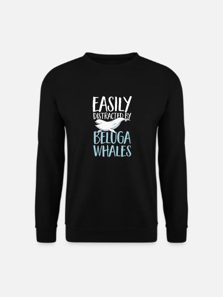 Baleine blanche Béluga - Sweat-shirt Unisexe - noir