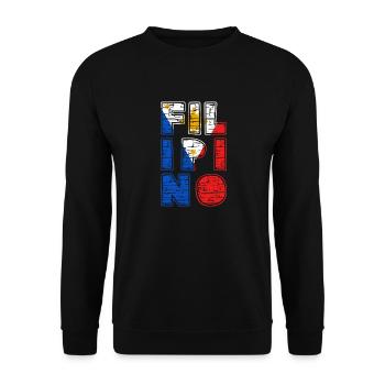 Philippines drapeau philippin fierté je cadeau - Sweat-shirt Unisexe - noir - Devant - Alina (178cm) & Michal (187cm)