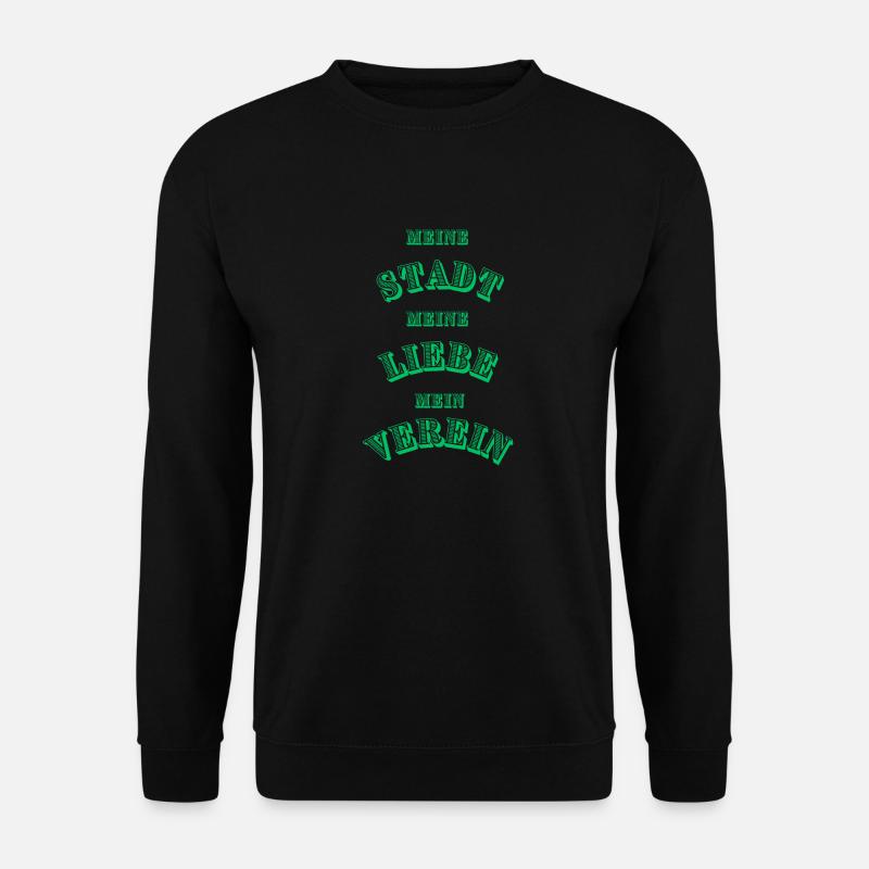 Grün weiß - Unisex Pullover - Schwarz