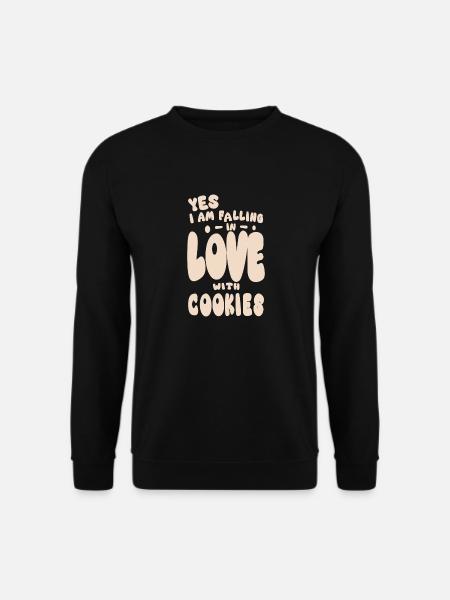 Ich liebe Kekse verrückt auf Schokoladenkekse - Unisex Pullover - Schwarz