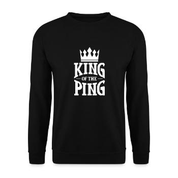 King of the ping - Unisex Sweatshirt - black - Front - Alina (178cm) & Michal (187cm)