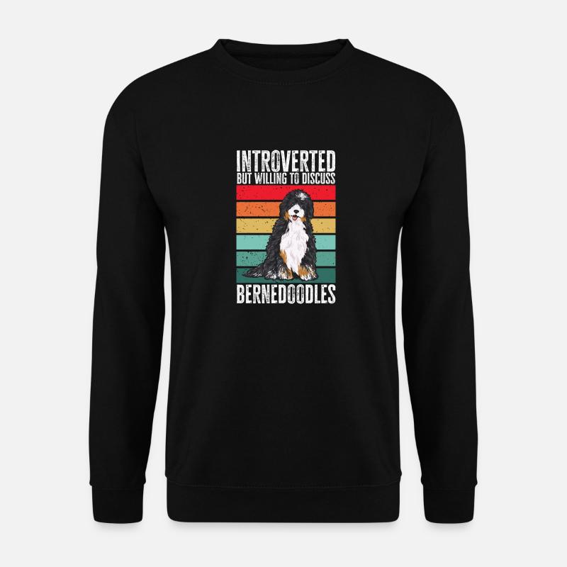 Bernedoodle Hund - Unisex Pullover - Schwarz