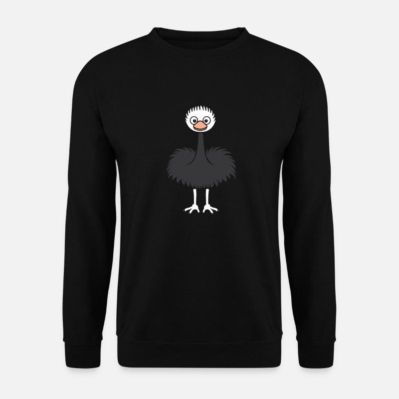 Strauß - Unisex Pullover - Schwarz
