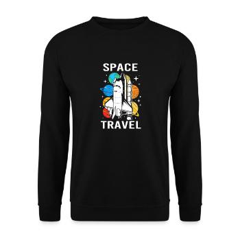 Univers du système solaire - Sweat-shirt Unisexe - noir - Devant - Alina (178cm) & Michal (187cm)