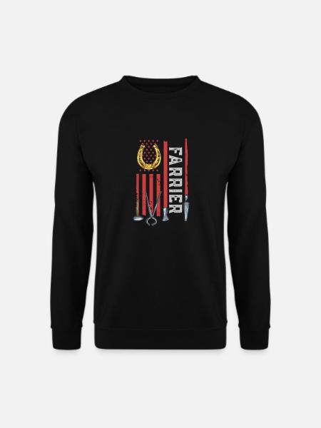 Farrier Horseshoe Horseshoeing - Unisex Sweatshirt - black