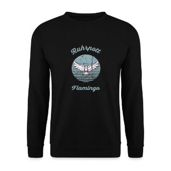 Flamant rose de Ruhrpott - Sweat-shirt Unisexe - noir - Devant - Alina (178cm) & Michal (187cm)