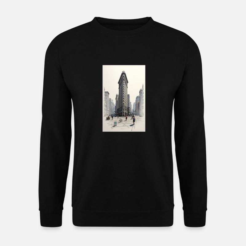 Flatiron Building - Unisex Pullover - Schwarz