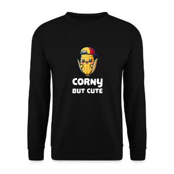 Ringard mais mignon - Sweat-shirt Unisexe - noir - Devant - Alina (178cm) & Michal (187cm)