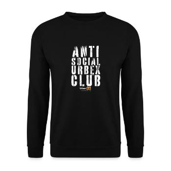Anti Social Urbex Club - Unisex Pullover - Schwarz - Vorne - Alina (178cm) & Michal (187cm)