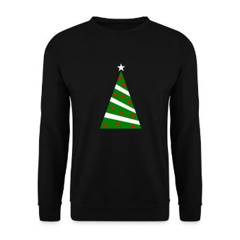 Arbre de Noël - Sweat-shirt Unisexe - noir - Devant - Alina (178cm) & Michal (187cm)