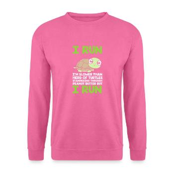 Marathon Marathonläufer - Unisex Pullover - Pink - Vorne