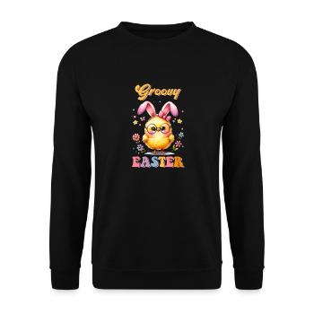 Easter Easter Bunny Easter Eve Easter Sunday Easter Egg Spring - Unisex Sweatshirt - black - Front - Alina (178cm) & Michal (187cm)