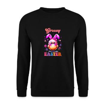 Easter Easter Bunny Easter Eve Easter Sunday Easter Egg Spring - Unisex Sweatshirt - black - Front - Alina (178cm) & Michal (187cm)