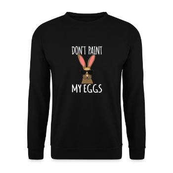 Easter Bunny - Unisex Sweatshirt - black - Front - Alina (178cm) & Michal (187cm)