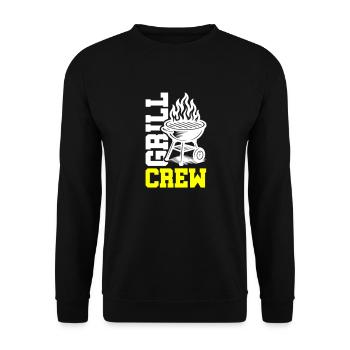 Grill Crew - Unisex Sweatshirt - black - Front - Alina (178cm) & Michal (187cm)