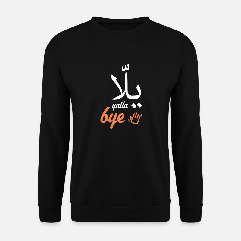 yalla bye - Unisex Pullover - Schwarz