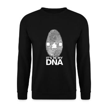 Musculation Bodybuilder GYM Fitnessstudio Retro - Sweat-shirt Unisexe - noir - Devant - Alina (178cm) & Michal (187cm)