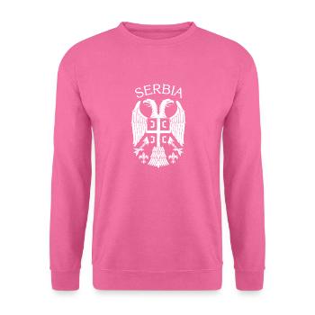 Serbia Geschenk Balkan Jugoslawien Jugo Sarajevo - Unisex Pullover - Pink - Vorne