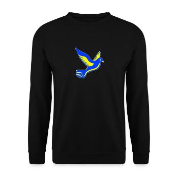 Ukraine Peace - Unisex Sweatshirt - black - Front - Alina (178cm) & Michal (187cm)