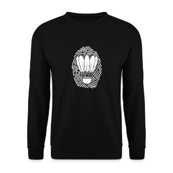 Federball Badminton - Unisex Pullover - Schwarz - Vorne - Alina (178cm) & Michal (187cm)