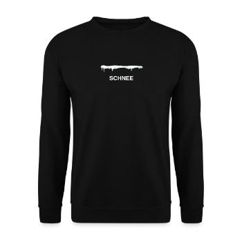 Schnee - Unisex Pullover - Schwarz - Vorne - Alina (178cm) & Michal (187cm)