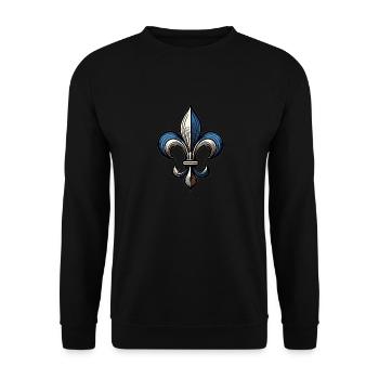 Lys éternel - Sweat-shirt Unisexe - noir - Devant - Alina (178cm) & Michal (187cm)