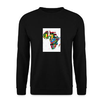 Mon Afrique - Sweat-shirt Unisexe - noir - Devant - Alina (178cm) & Michal (187cm)