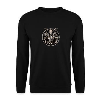 Cowboys And Tequila Womens - Unisex Sweatshirt - black - Front - Alina (178cm) & Michal (187cm)