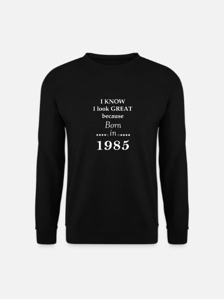 Born in 1985 - Unisex Sweatshirt - black