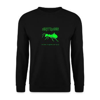 AntRage - You will be an excellent drone - Unisex Pullover - Schwarz - Vorne - Alina (178cm) & Michal (187cm)