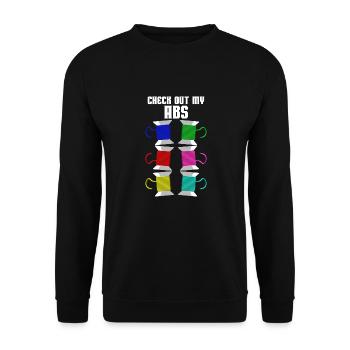 Check Out My Abs - 3D Printer - Unisex Sweatshirt - black - Front - Alina (178cm) & Michal (187cm)
