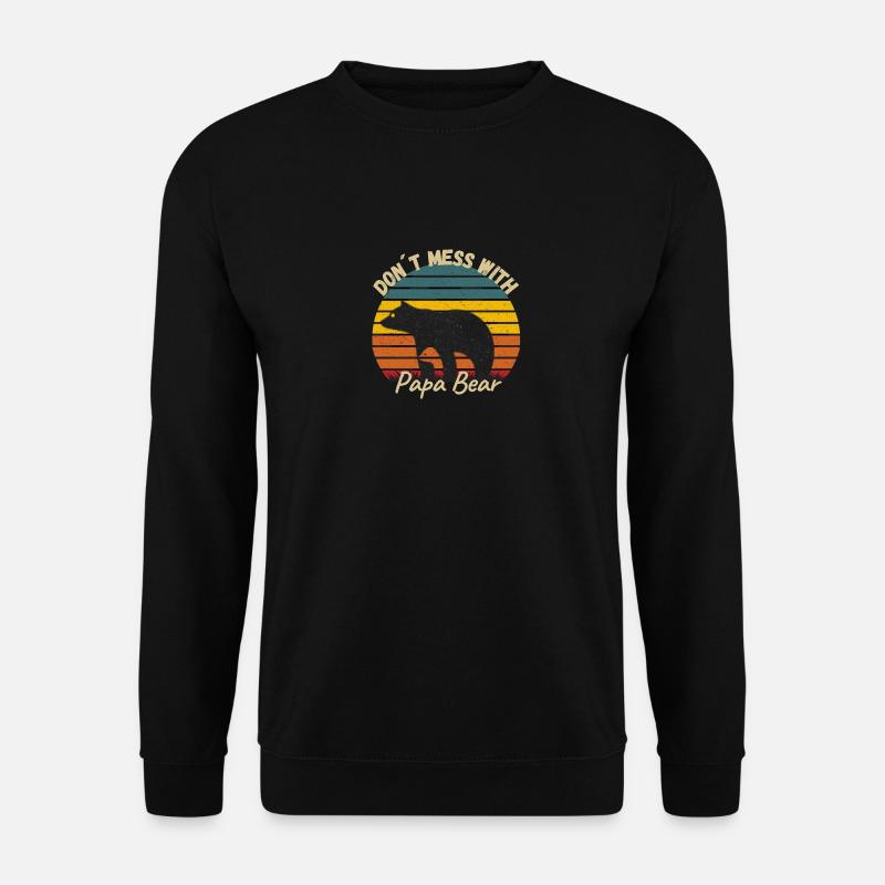 papa bear - Unisex Sweatshirt - black