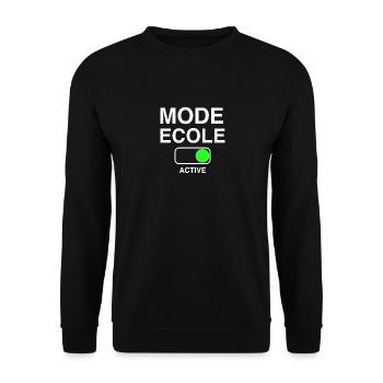 SCHOOL BACK TO SCHOOL FUNNY GIFT - Unisex Sweatshirt - black - Front - Alina (178cm) & Michal (187cm)