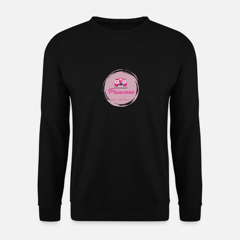 princess am zocken - Unisex Pullover - Schwarz