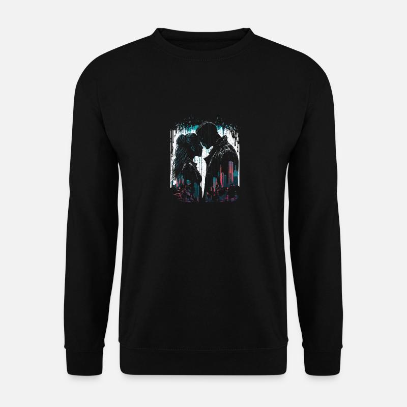 cyberpunk couple - Unisex Sweatshirt - black