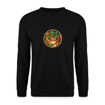 Green Essence Bowl - Unisex Sweatshirt - black - Front - Alina (178cm) & Michal (187cm)