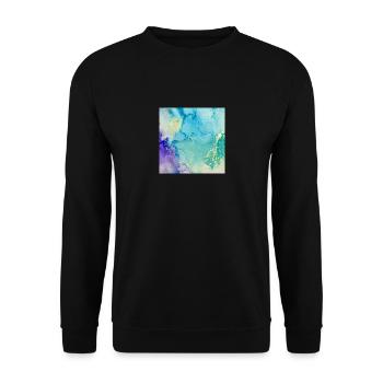 Bild Tinten Blau - Unisex Pullover - Schwarz - Vorne - Alina (178cm) & Michal (187cm)