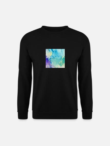 Bild Tinten Blau - Unisex Pullover - Schwarz
