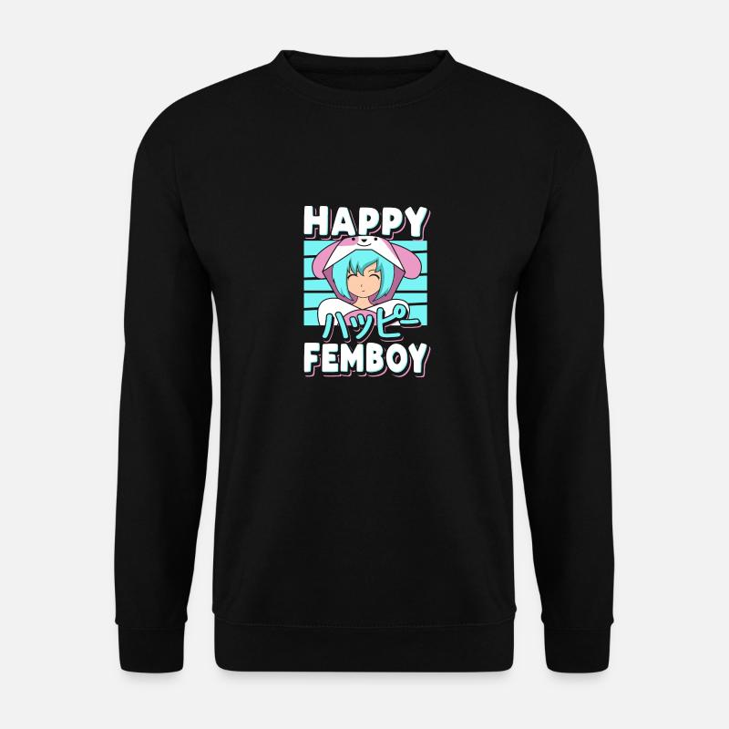 Happy Femboy - Unisex Pullover - Schwarz