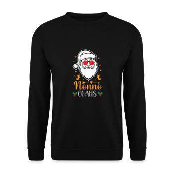 Noël Nonno - Sweat-shirt Unisexe - noir - Devant - Alina (178cm) & Michal (187cm)