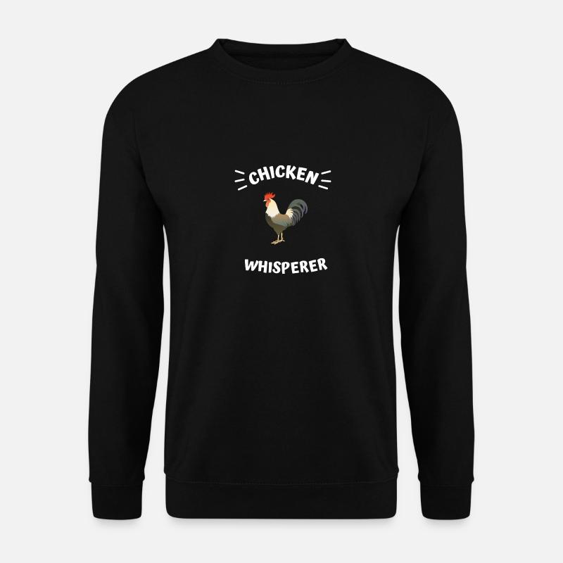 Hühner Flüsterer Huhn - Unisex Pullover - Schwarz