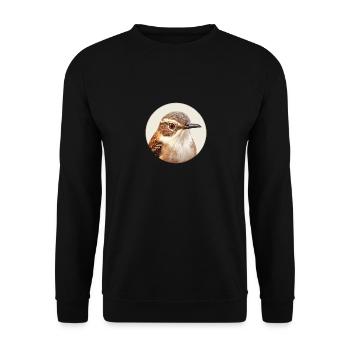 Wren bird - Unisex Sweatshirt - black - Front - Alina (178cm) & Michal (187cm)