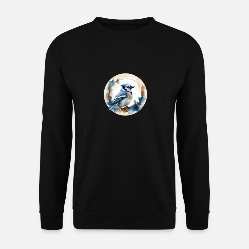 Blue jay bird - Unisex Sweatshirt - black