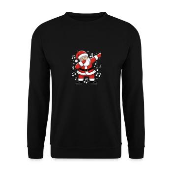 Dabing du père-Noël - Sweat-shirt Unisexe - noir - Devant - Alina (178cm) & Michal (187cm)