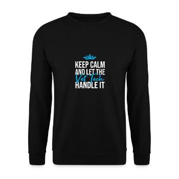 Veterinarian Vet Assistant Vet Tech - Unisex Sweatshirt - black - Front - Alina (178cm) & Michal (187cm)