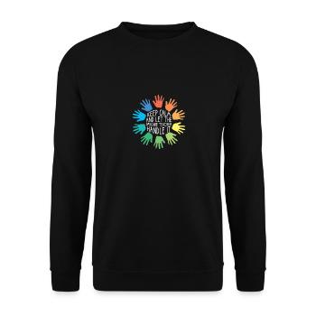 Nursery educator - Unisex Sweatshirt - black - Front - Alina (178cm) & Michal (187cm)