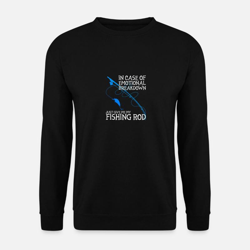 Angler Angeln - Unisex Pullover - Schwarz